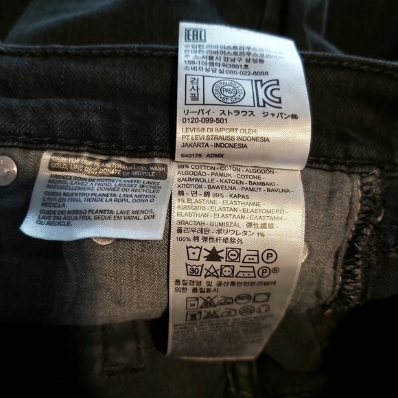 𝅺📣2/40$📣 LEVI'S 511 men's black jeans size 29 - Picture 7 of 8